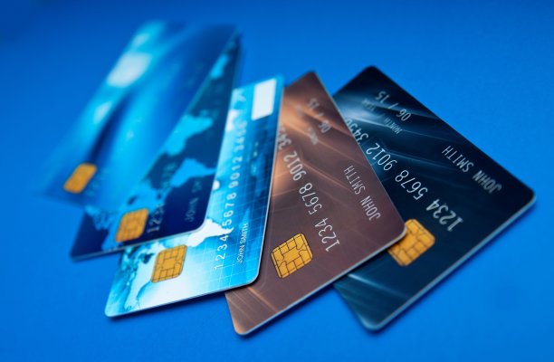 credit cards credit card processing blue background